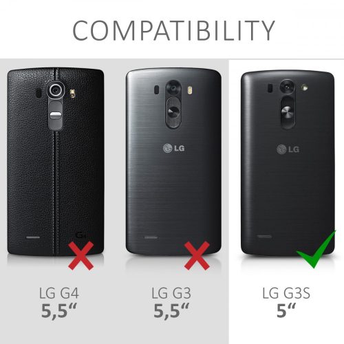 Husa pentru LG G3 S, Piele ecologica, Negru, 21967.01