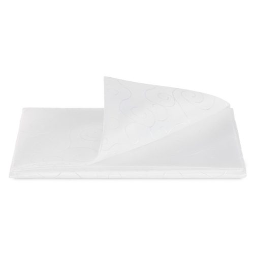 Fata de masa rotunda cu ornament Jemidi, 135 cm, Alb, Poliester, 55264.02.21