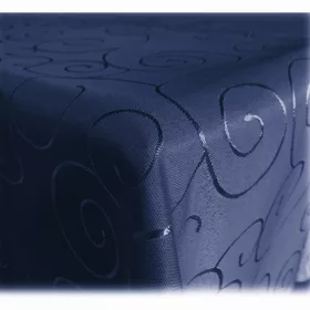   Fata de masa cu ornament Jemidi, 130 x 160 cm, Albastru, Poliester, 55264.17.08