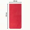 Husa pentru scaun Jemidi, 60 x 130 cm, Rosu, Bumbac organic, 54895.09