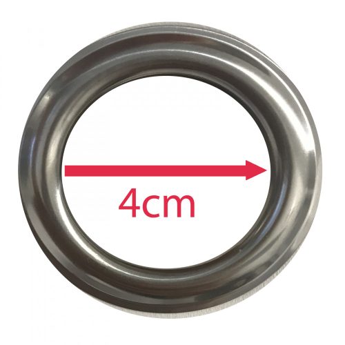 Draperie opaca Stella cu inele Jemidi, 140 x 245 cm, Gri, Poliester, 55283.19.01