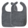 Set 2 Bavete copii Jemidi, 49 x 30 cm, Gri, Bumbac organic, 54887.02.22