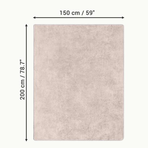 Prosop de plaja Homelevel, 150 x 200 cm, Bej, Bumbac organic, 54896.11