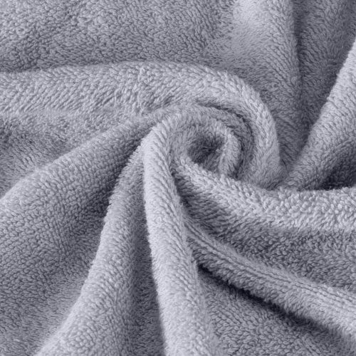 Poncho de baie pentru copii Homelevel, 6-9 ani, Gri, Bumbac organic, 54880.70.42