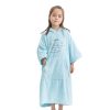 Poncho de baie pentru copii Homelevel, 6-9 ani, Albastru, Bumbac organic, 54976.42