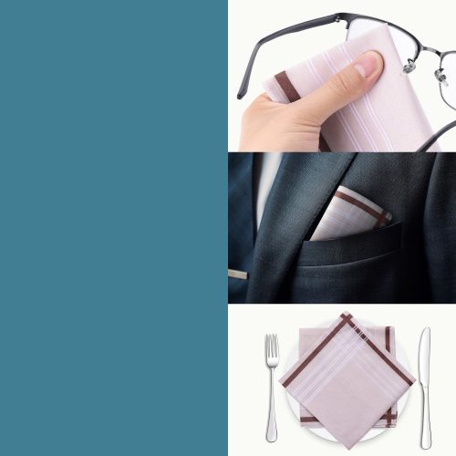 Set 12 Batiste de panza Jemidi, 40 x 40 cm, Multicolor, Bumbac, 55059.14