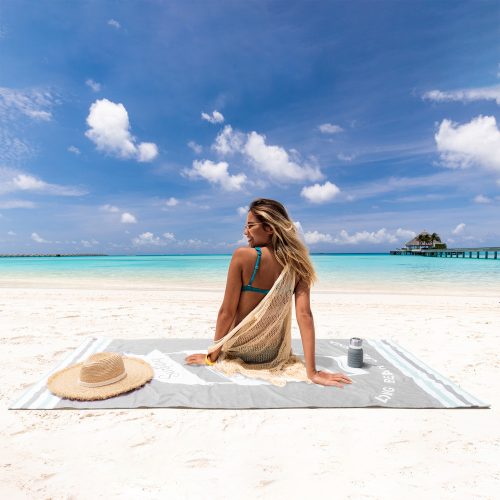 Prosop de plaja Homelevel, 90 x 180 cm, Multicolor, Bumbac / Poliester, 54938.03.22