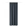 Draperie Elfie Opac cu rejansa Jemidi, 140 x 245 cm, Gri, Poliester, 55333.19