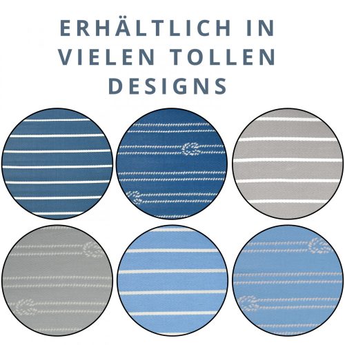 Covor exterior pentru terasa Jemidi, 120 x 180 cm, Albastru, Polipropilena, 55024.23