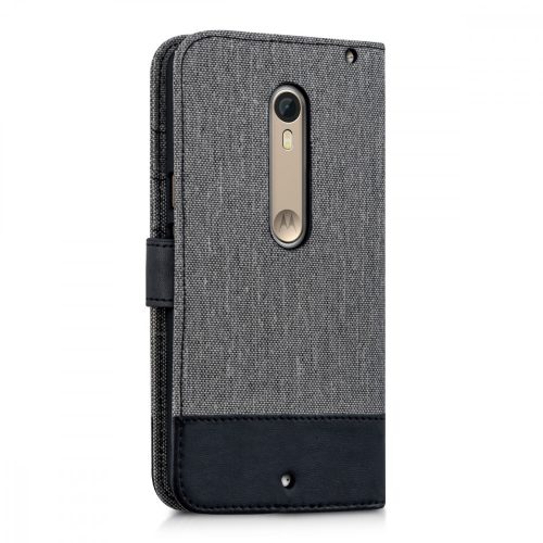 Husa pentru Motorola Moto X Style, Textil, Gri, 38313.22