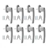 Set 8 Manere pentru fereastra cu blocare, Kwmobile, Gri, Aluminiu, 38354