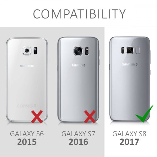 Husa pentru Samsung Galaxy S8, Silicon, Silver, 40980.35