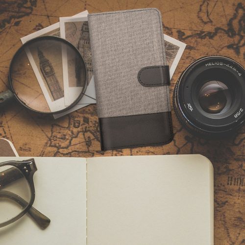 Husa pentru Elephone S7, Textil, Gri, 41672.22