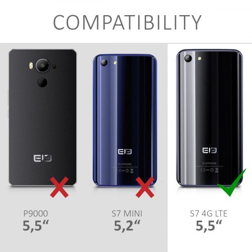 Husa pentru Elephone S7, Textil, Gri, 41672.22