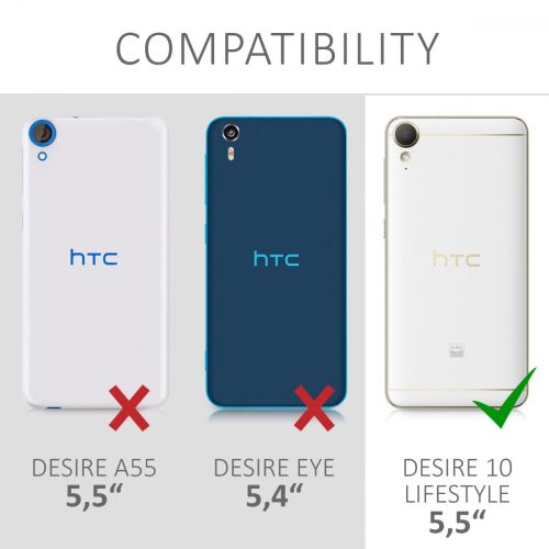 Husa pentru HTC Desire 10 Lifestyle, Piele ecologica, Albastru, 39779.17