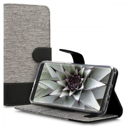 Husa pentru Wiko View Prime, Textil, Gri, 43191.22