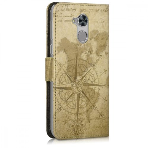 Husa pentru Huawei Honor 6C, Piele ecologica, Maro, 43528.01