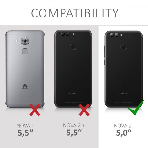 Husa pentru Huawei Nova 2, Piele ecologica, Maro, 43550.01