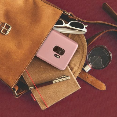 Husa pentru Samsung Galaxy S9, Silicon, Roz, 44197.31