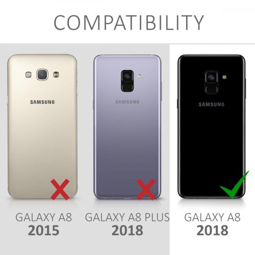 Folie de protectie pentru Samsung Galaxy A8 (2018), kalibri, Fata, Negru, 44457.01