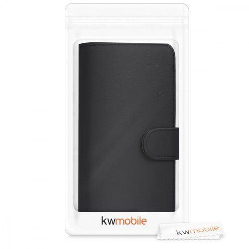 Husa pentru Wiko View Lite, Piele ecologica, Negru, 44578.01