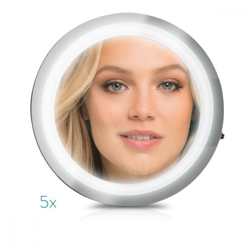 Oglinda Cosmetica cu ventuze, Iluminare LED, marire 5x, 44599.35