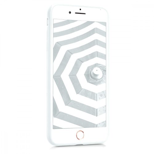 Husa pentru Apple iPhone 8 Plus / iPhone 7 Plus, Silicon, Alb, 39499.48