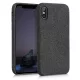 Husa pentru Apple iPhone X / iPhone XS, Textil, Negru, 43479.01