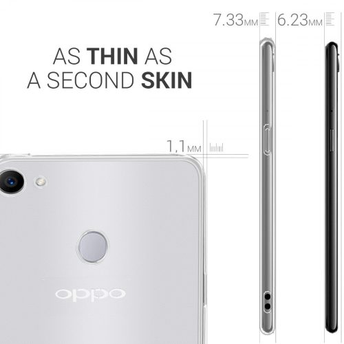 Husa pentru OPPO F7, Silicon, Transparent, 44998.03