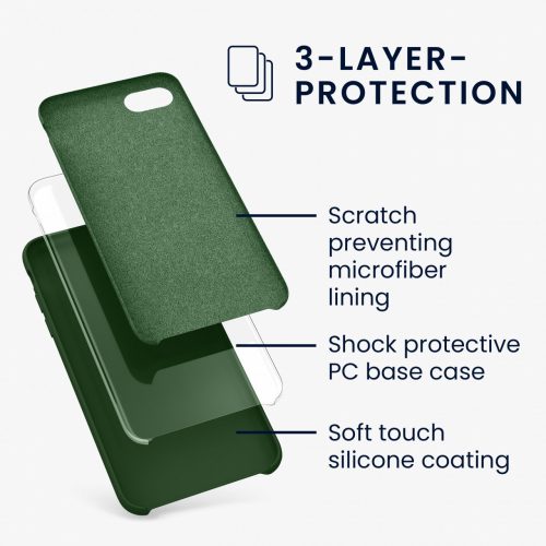 Husa pentru Apple iPhone 8 / iPhone 7 / iPhone SE 2, Silicon, Verde, 40225.80