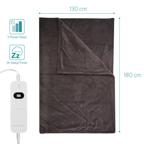 Patura electrica incalzita Navaris 180 x 130 cm, 45274.03.01