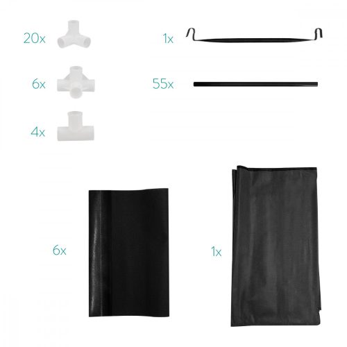 Dulap Navaris cu usa rulanta, 6 compartimente, 88 x 170 x 45 cm, 45294.01