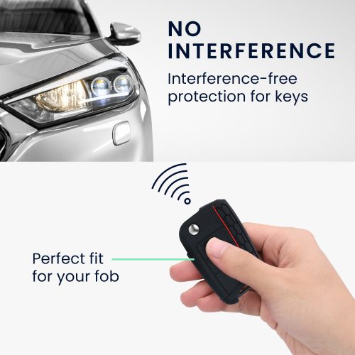 Husa Cheie Auto pentru VW - 3 Butoane, Silicon, Negru, 42888.09