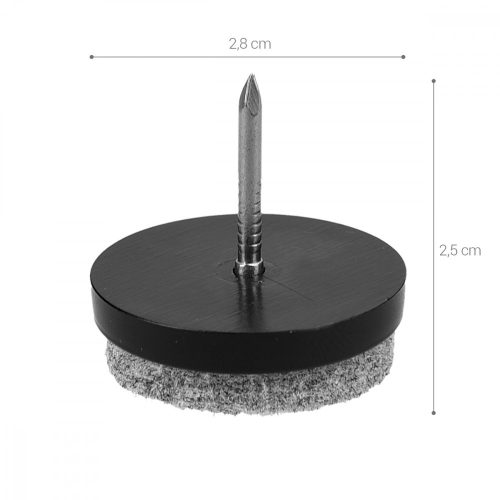 Set 20 Planoare din pasla cu cuie, 28 mm, 45905.3.01