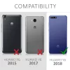 Husa pentru Huawei Y6 (2018), Piele ecologica, Albastru, 45923.02