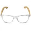 Ochelari fara prescriptie medicala Navaris pentru lumina albastra, Unisex, Bambus, 46156.03