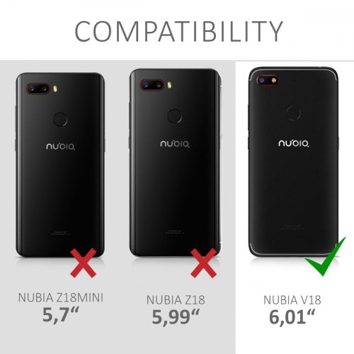 Husa pentru ZTE Nubia V18, Silicon, Negru, 46280.47