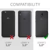 Husa pentru Wiko Lenny 5, Piele ecologica, Maro, 46462.01