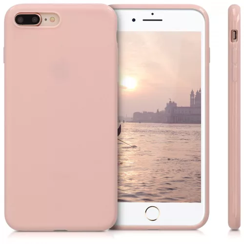 Husa pentru Apple iPhone 8 Plus / iPhone 7 Plus, Silicon, Rose Gold, 39499.89