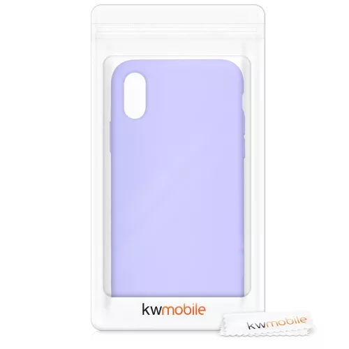 Husa pentru Apple iPhone X / iPhone XS, Silicon, Mov, 46313.108