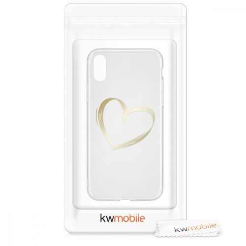 Husa pentru Apple iPhone X / iPhone XS, Silicon, Gold, 42505.17