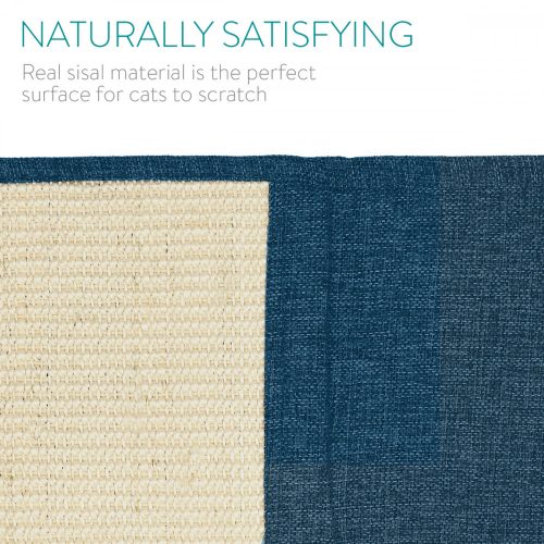 Protectie impotriva zgarieturilor pentru Pisici, 60x45 cm, Sisal, Albastru, 45105.04.17