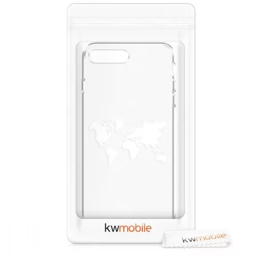 Husa pentru Apple iPhone 8 Plus / iPhone 7 Plus, Silicon, Alb, 45352.02