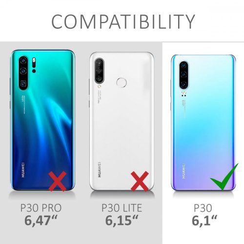 Husa pentru Huawei P30, Textil, Gri, 47417.01
