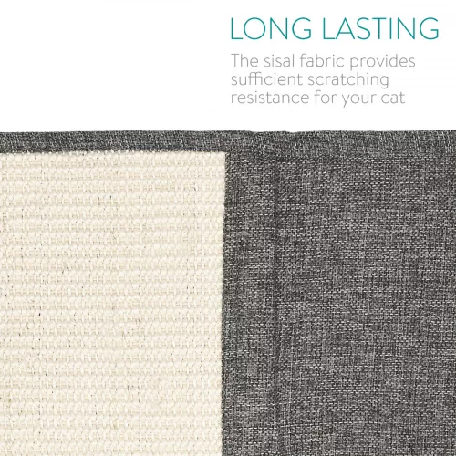 Protectie impotriva zgarieturilor pentru Pisici, 50x70 cm, Sisal, Gri, 47363.02