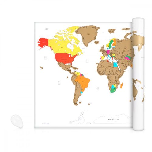 Harta lumii razuibila pentru destinatii calatorie, 82 x 59 cm, 47795.02