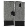 Husa pentru Nokia 1 Plus, Textil, Gri, 48021.01
