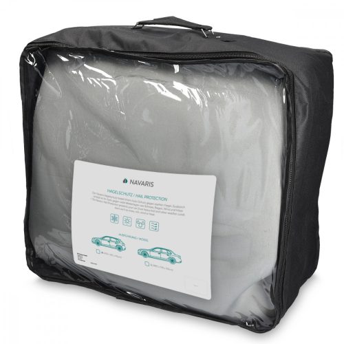 Husa auto Navaris XL 570 x 203 x 119 cm, 3 straturi, impermeabila, anti-grindina, husa depozitare, 48112.4