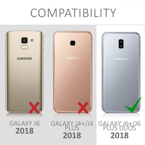 Husa pentru Samsung Galaxy J6 Plus, Silicon, Argintiu, 48754.42