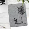 Husa pentru Kobo Aura H2O Edition 2, Textil, Gri, 49111.01